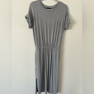 Banana Republic Heather Gray Midi Dress